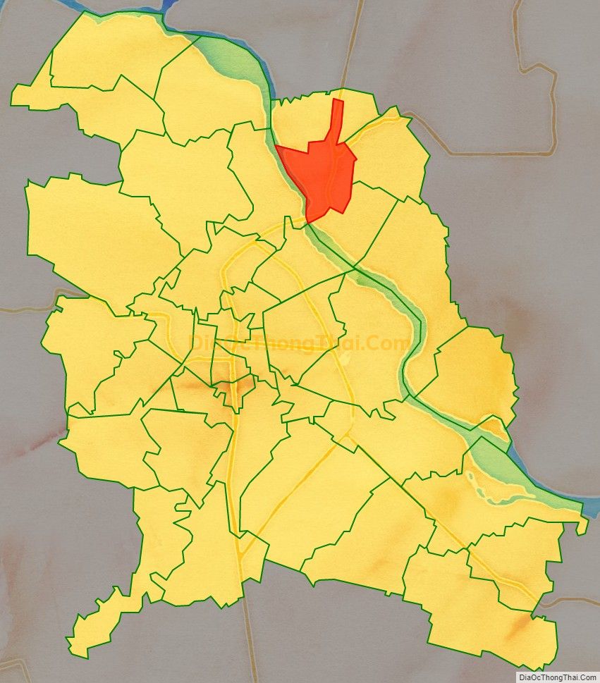Bản đồ vị trí và địa giới hành chính Phường Tào Xuyên, TP Thanh Hóa