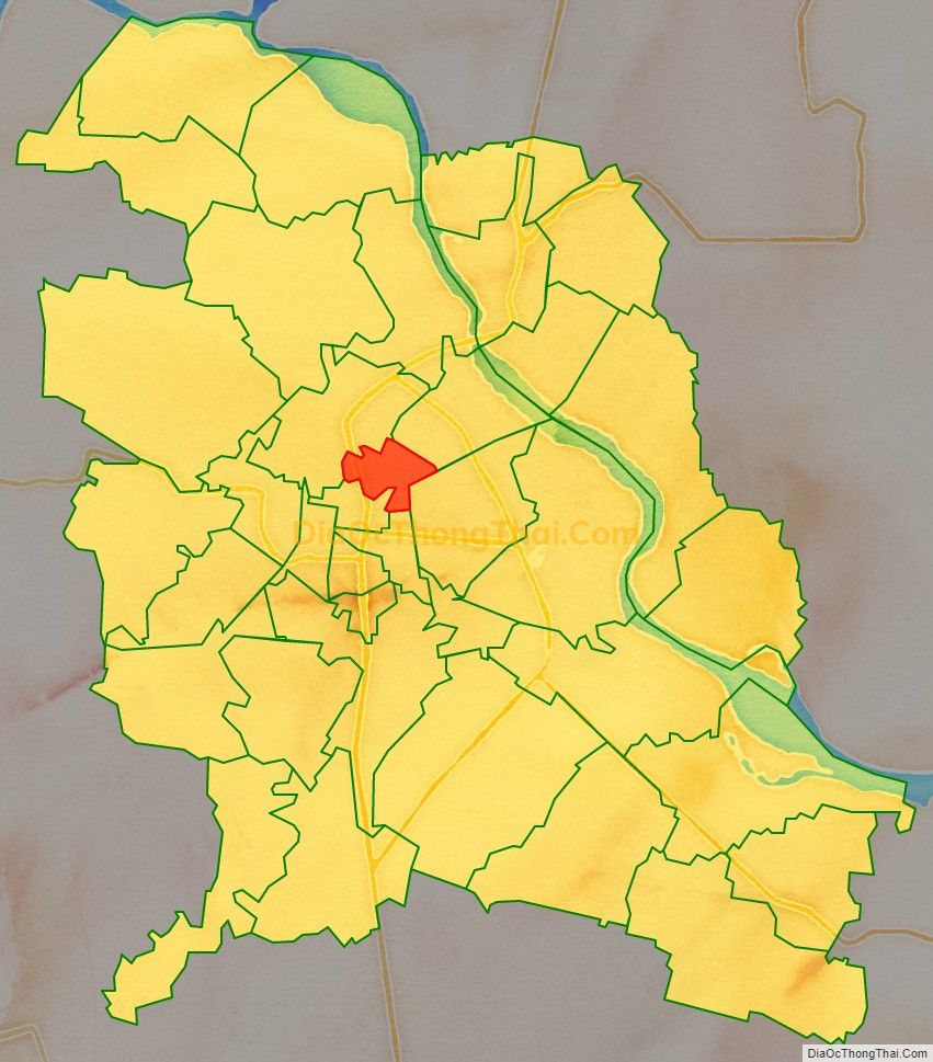 Bản đồ vị trí và địa giới hành chính Phường Trường Thi, TP Thanh Hóa