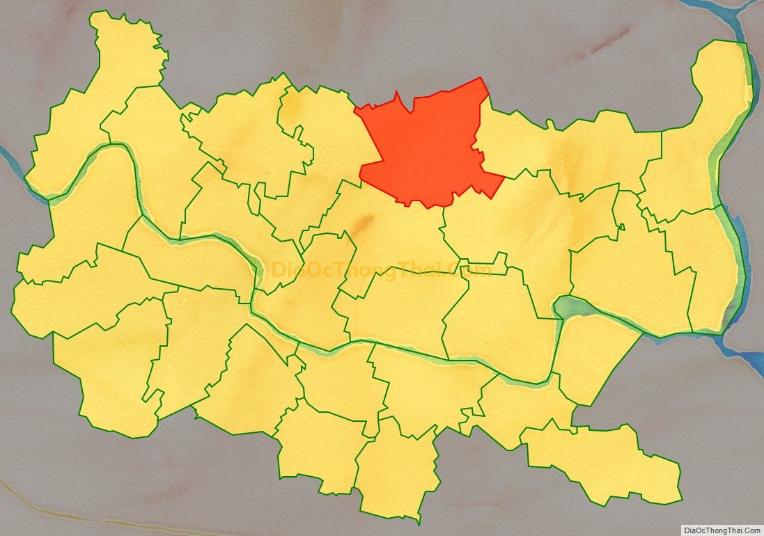 Bản đồ vị trí và địa giới hành chính Xã Thiệu Long, huyện Thiệu Hóa