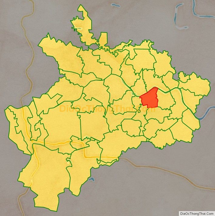 Bản đồ vị trí và địa giới hành chính Xã Hạnh Phúc (cũ), huyện Thọ Xuân