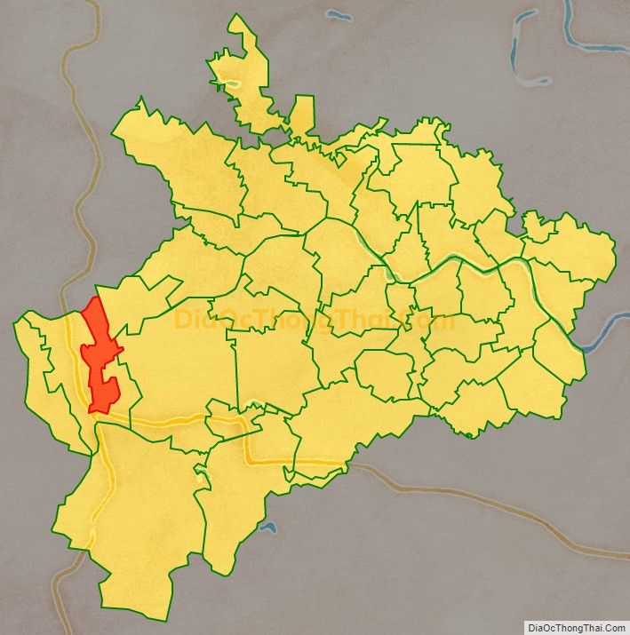 Bản đồ vị trí và địa giới hành chính Thị trấn Lam Sơn, huyện Thọ Xuân