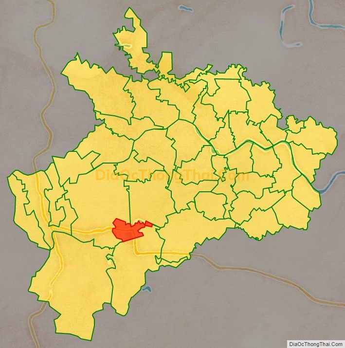 Bản đồ vị trí và địa giới hành chính Thị trấn Sao Vàng, huyện Thọ Xuân