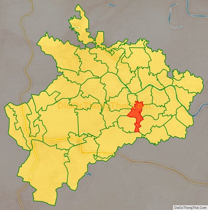 Bản đồ vị trí và địa giới hành chính Xã Tây Hồ, huyện Thọ Xuân