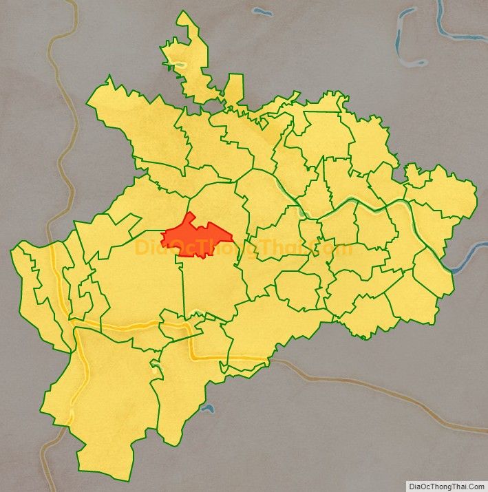 Bản đồ vị trí và địa giới hành chính Xã Thọ Diên, huyện Thọ Xuân