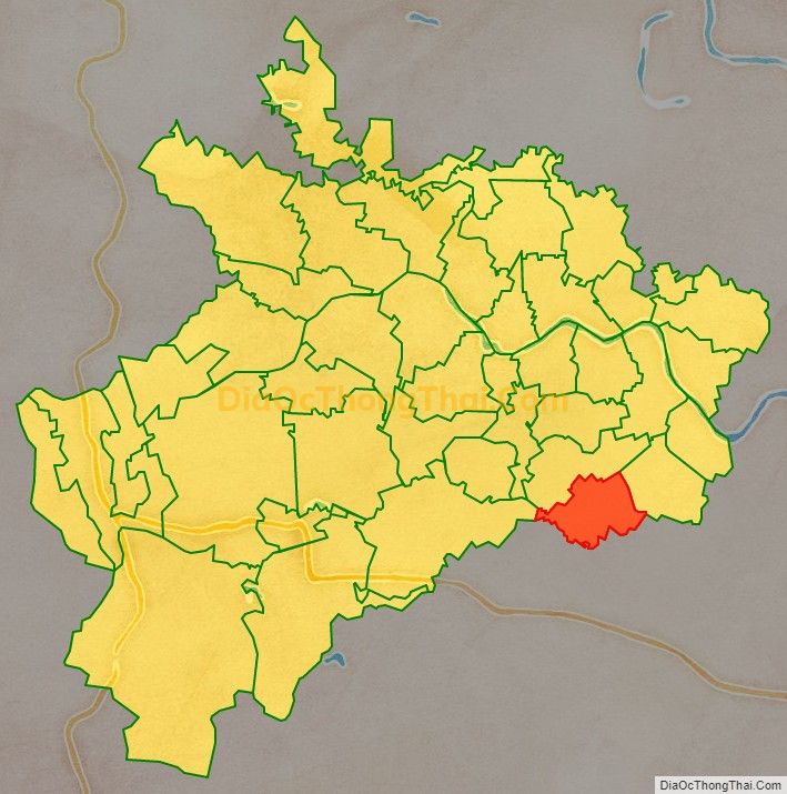 Bản đồ vị trí và địa giới hành chính Xã Thọ Lộc, huyện Thọ Xuân