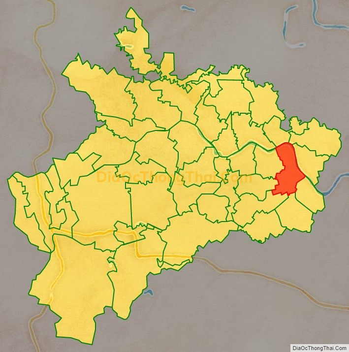 Bản đồ vị trí và địa giới hành chính Xã Thọ Nguyên (cũ), huyện Thọ Xuân