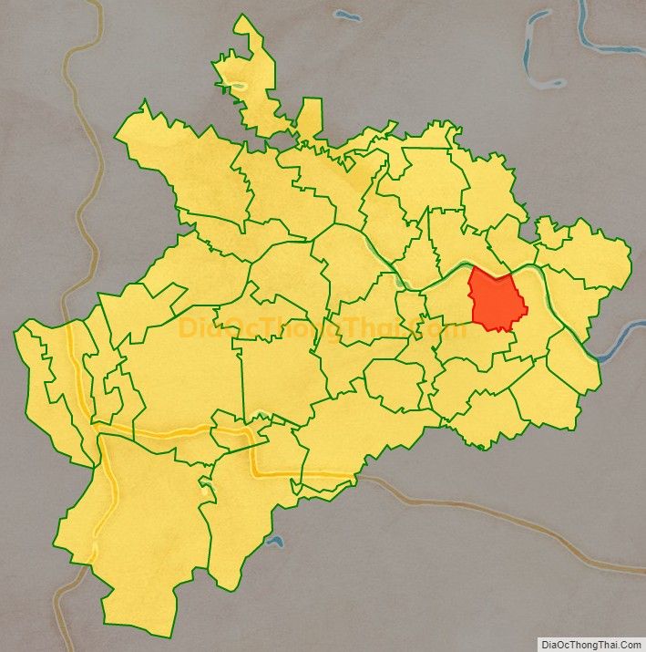 Bản đồ vị trí và địa giới hành chính Xã Xuân Thành (cũ), huyện Thọ Xuân