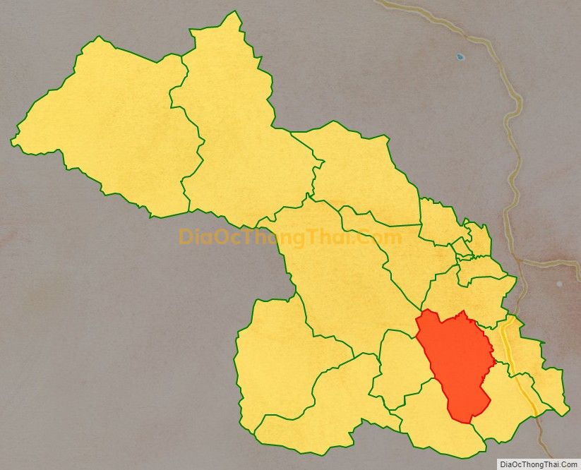 Bản đồ vị trí và địa giới hành chính Xã Luận Khê, huyện Thường Xuân