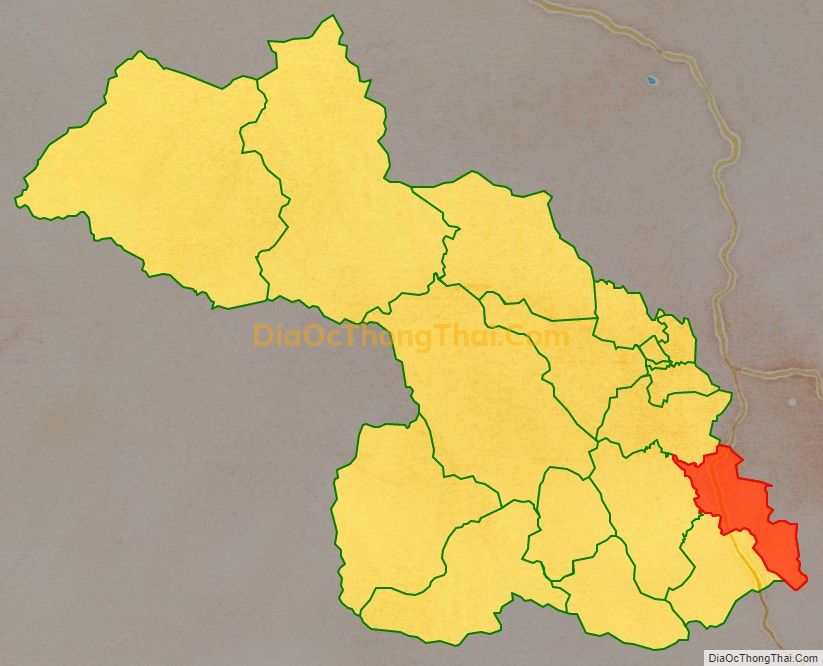 Bản đồ vị trí và địa giới hành chính Xã Luận Thành, huyện Thường Xuân