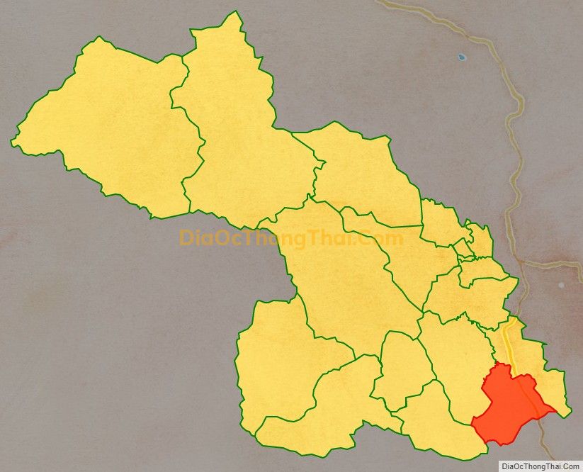 Bản đồ vị trí và địa giới hành chính Xã Tân Thành, huyện Thường Xuân