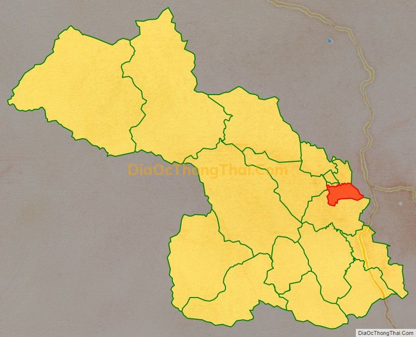 Bản đồ vị trí và địa giới hành chính Xã Thọ Thanh, huyện Thường Xuân