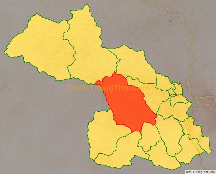 Bản đồ vị trí và địa giới hành chính Xã Vạn Xuân, huyện Thường Xuân
