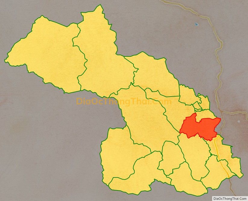 Bản đồ vị trí và địa giới hành chính Xã Xuân Cao, huyện Thường Xuân