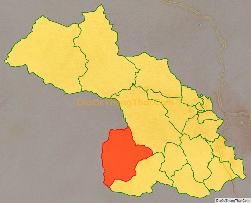 Bản đồ vị trí và địa giới hành chính Xã Xuân Lẹ, huyện Thường Xuân
