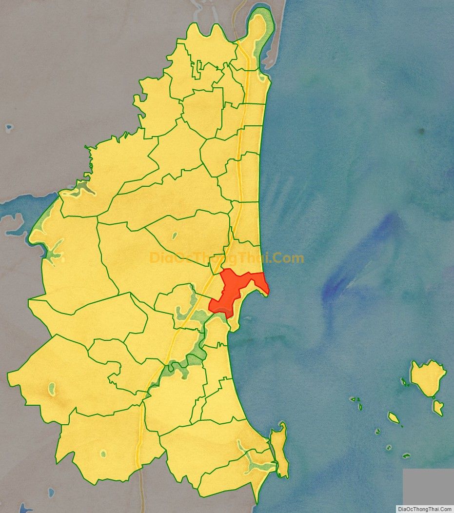 Bản đồ vị trí và địa giới hành chính Phường Bình Minh, thị xã Nghi Sơn