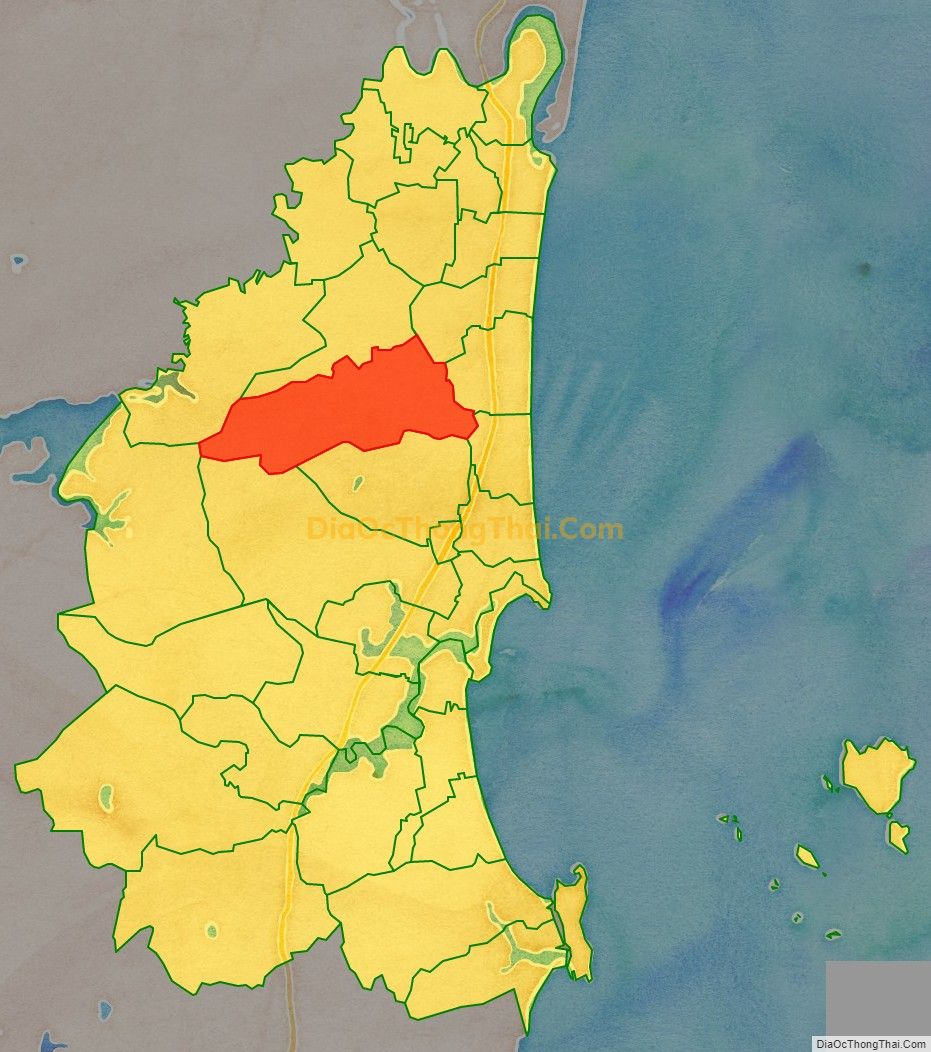 Bản đồ vị trí và địa giới hành chính Xã Định Hải, thị xã Nghi Sơn