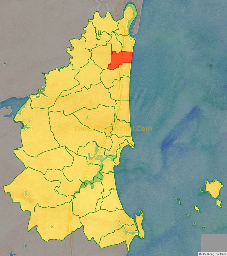Bản đồ vị trí và địa giới hành chính Phường Hải An, thị xã Nghi Sơn