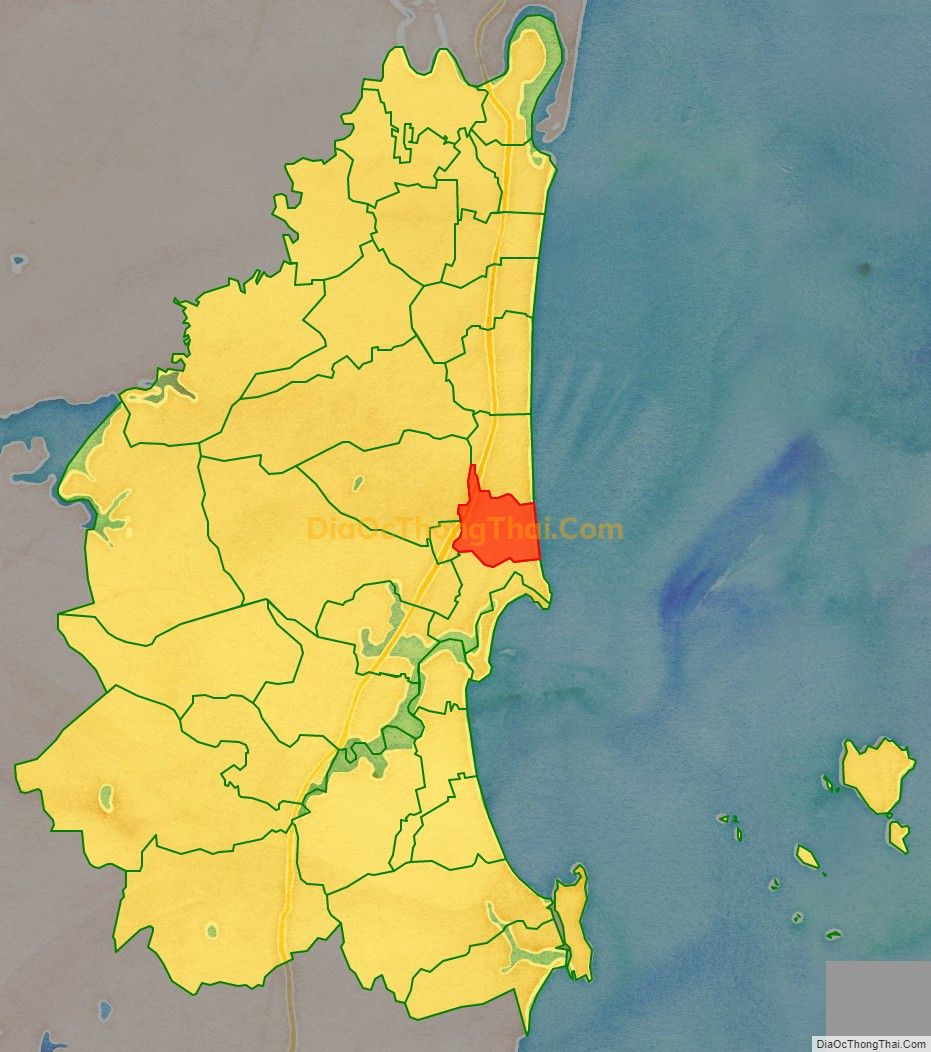 Bản đồ vị trí và địa giới hành chính Xã Hải Hòa (cũ), huyện Tĩnh Gia