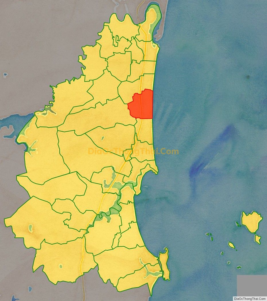 Bản đồ vị trí và địa giới hành chính Phường Hải Lĩnh, thị xã Nghi Sơn