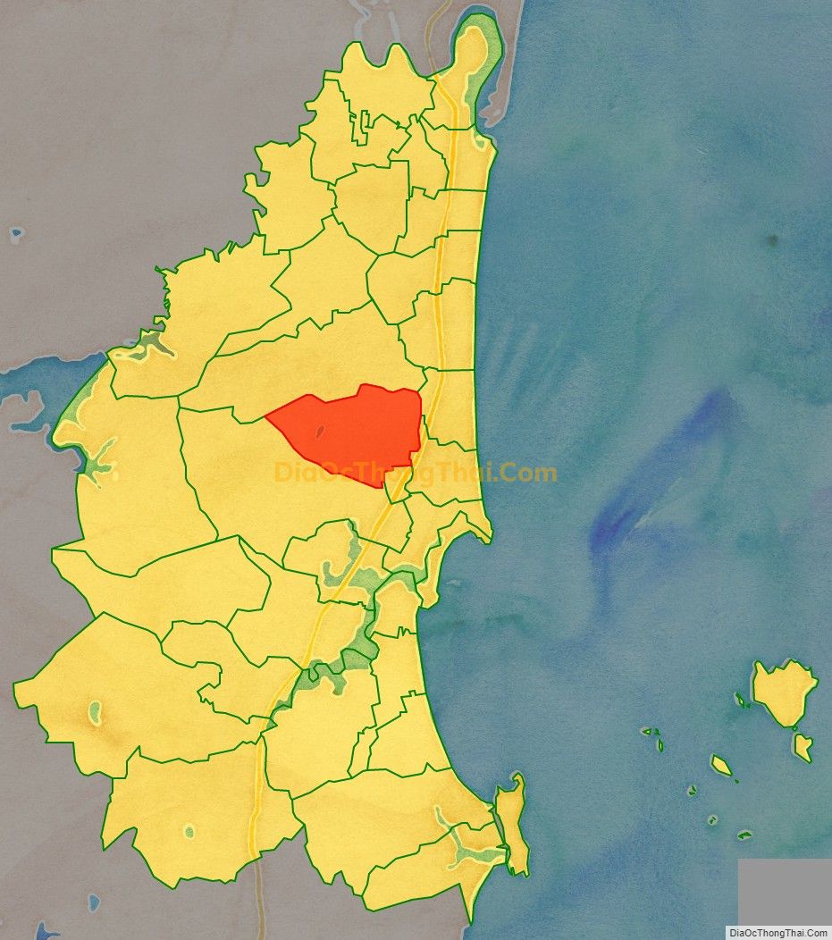 Bản đồ vị trí và địa giới hành chính Xã Hải Nhân, thị xã Nghi Sơn