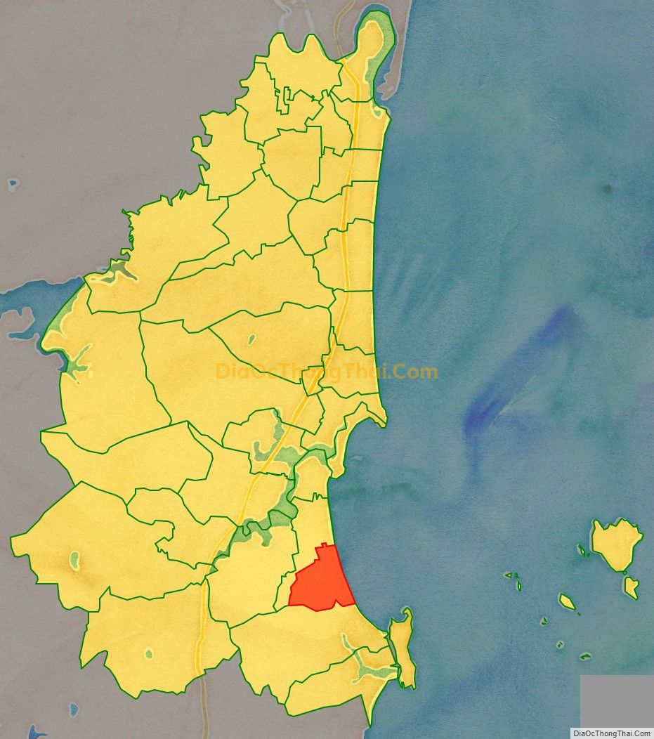 Bản đồ vị trí và địa giới hành chính Xã Hải Yến, thị xã Nghi Sơn