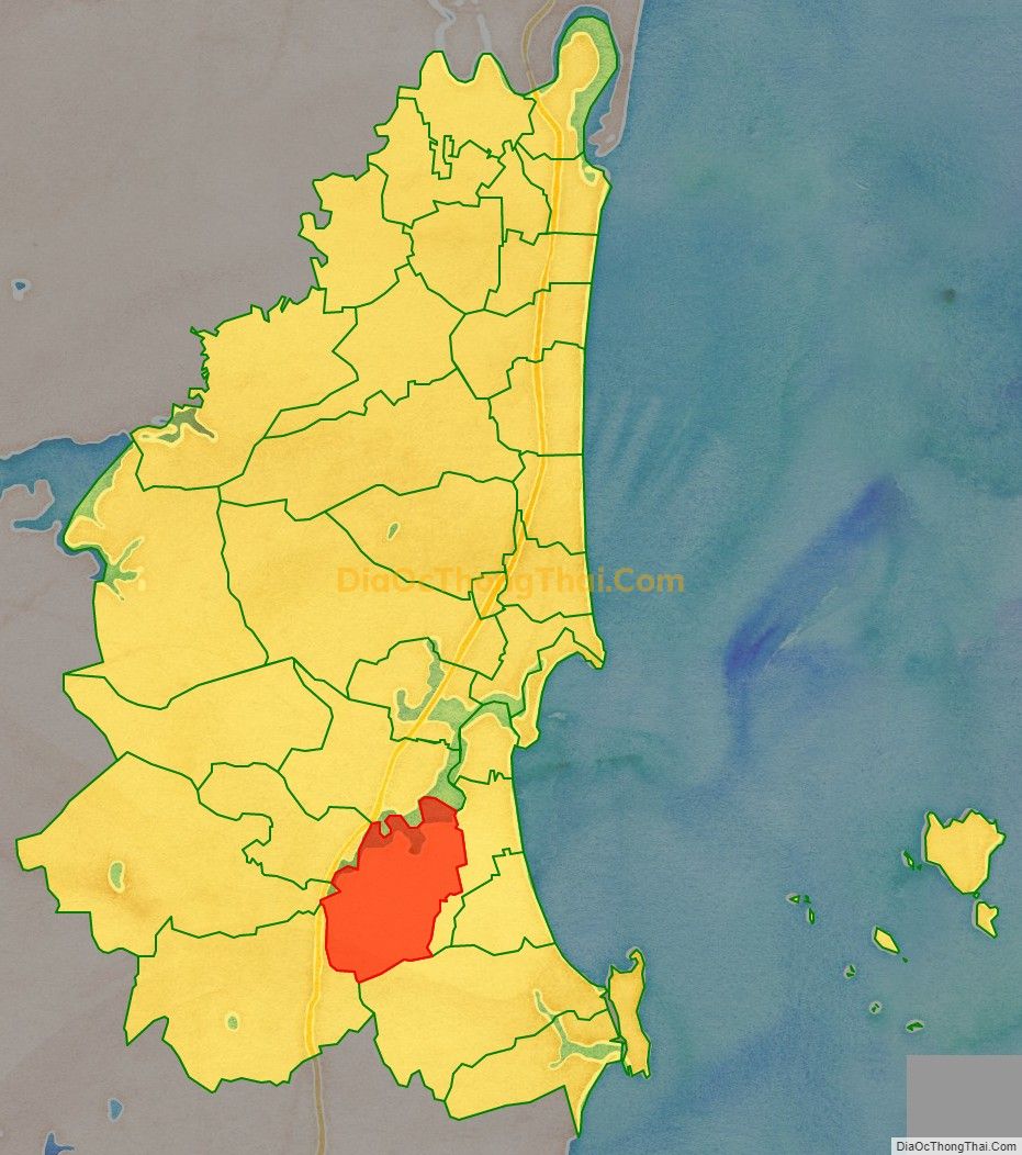Bản đồ vị trí và địa giới hành chính Phường Mai Lâm, thị xã Nghi Sơn