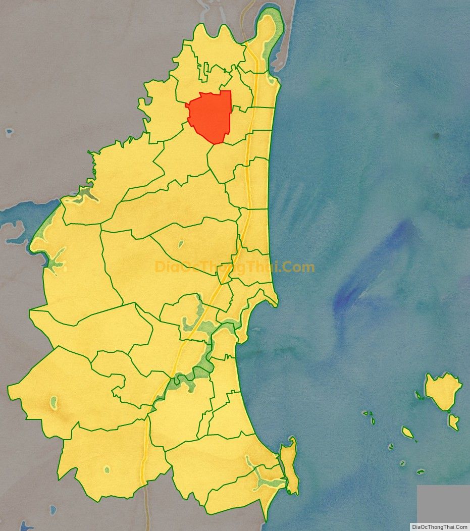 Bản đồ vị trí và địa giới hành chính Xã Ngọc Lĩnh, thị xã Nghi Sơn