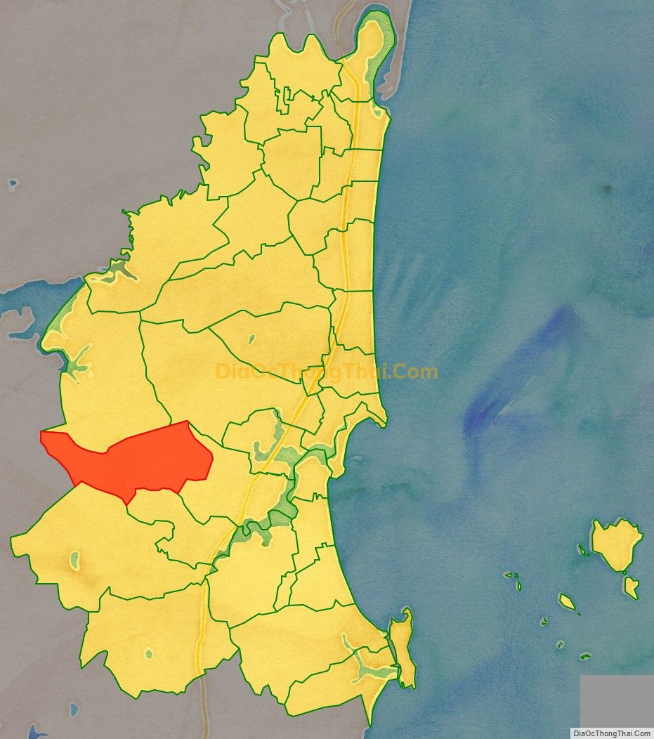 Bản đồ vị trí và địa giới hành chính Xã Phú Lâm, thị xã Nghi Sơn