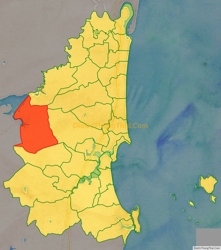 Bản đồ vị trí và địa giới hành chính Xã Phú Sơn, thị xã Nghi Sơn