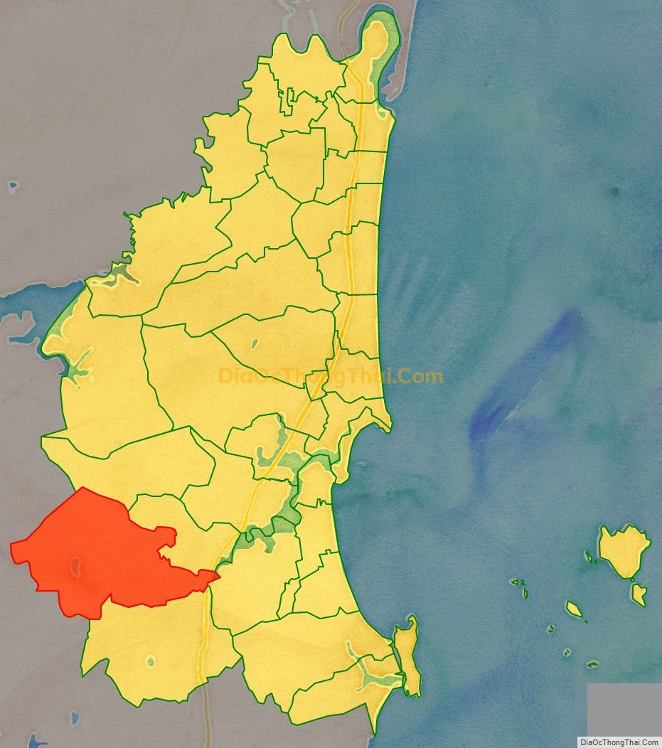 Bản đồ vị trí và địa giới hành chính Xã Tân Trường, thị xã Nghi Sơn