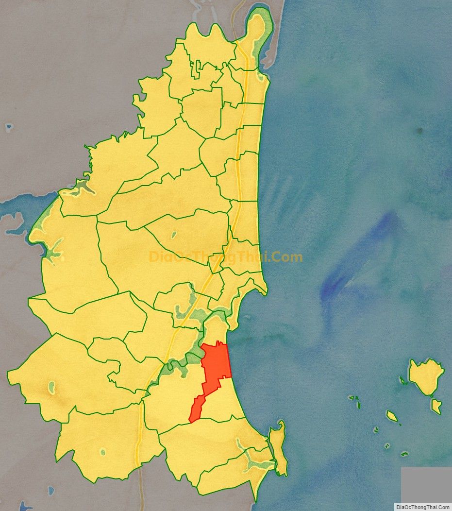 Bản đồ vị trí và địa giới hành chính Phường Tĩnh Hải, thị xã Nghi Sơn