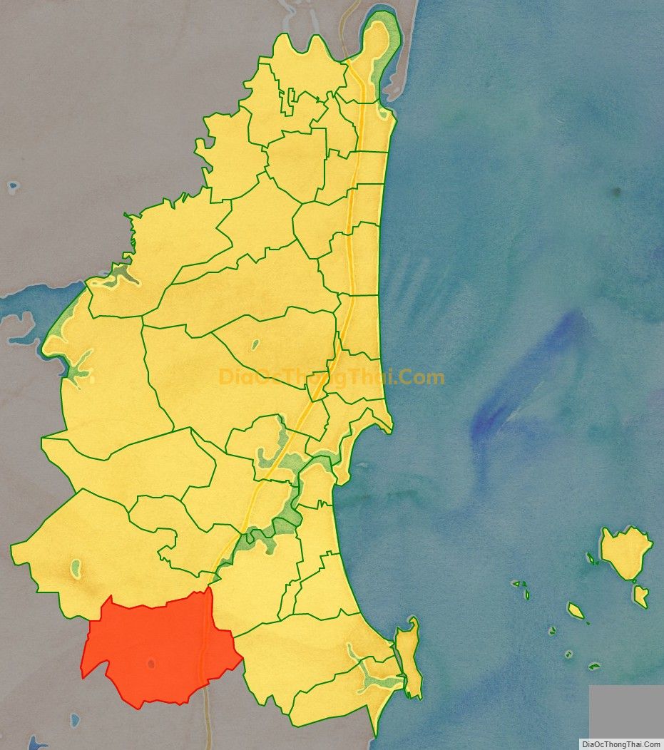 Bản đồ vị trí và địa giới hành chính Xã Trường Lâm, thị xã Nghi Sơn