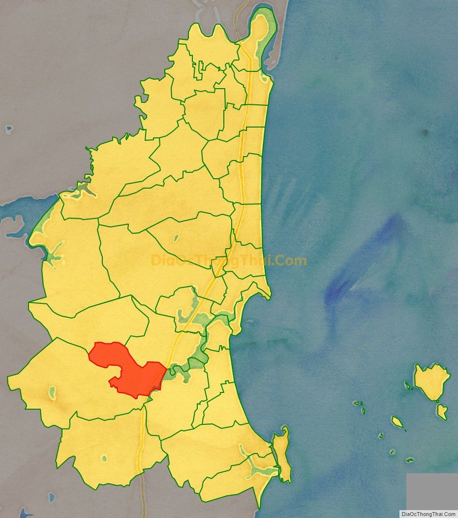 Bản đồ vị trí và địa giới hành chính Xã Tùng Lâm, thị xã Nghi Sơn
