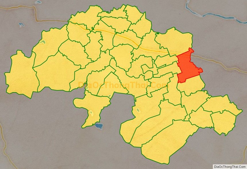 Bản đồ vị trí và địa giới hành chính Xã Dân Lý, huyện Triệu Sơn