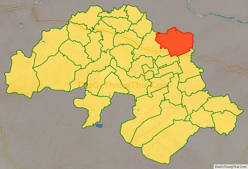 Bản đồ vị trí và địa giới hành chính Xã Dân Quyền, huyện Triệu Sơn