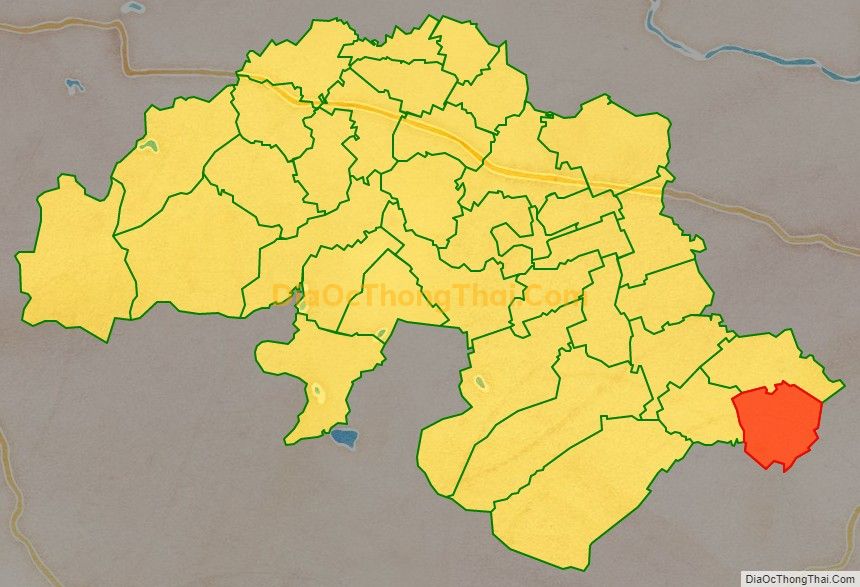 Bản đồ vị trí và địa giới hành chính Xã Đồng Thắng, huyện Triệu Sơn