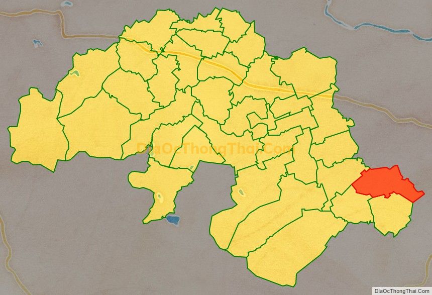 Bản đồ vị trí và địa giới hành chính Xã Đồng Tiến, huyện Triệu Sơn