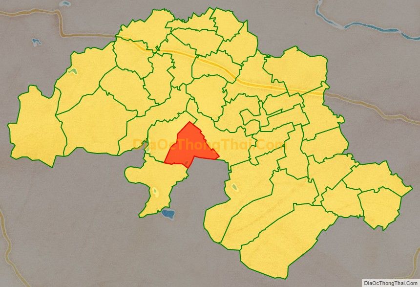 Bản đồ vị trí và địa giới hành chính Xã Hợp Thành, huyện Triệu Sơn