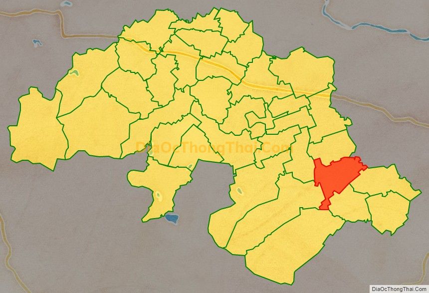 Bản đồ vị trí và địa giới hành chính Xã Khuyến Nông, huyện Triệu Sơn