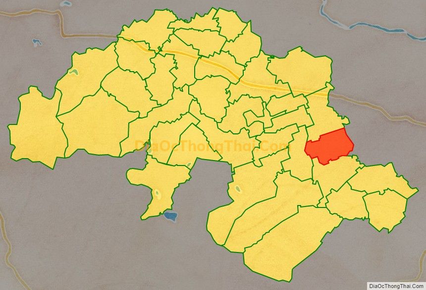 Bản đồ vị trí và địa giới hành chính Xã Tiến Nông, huyện Triệu Sơn