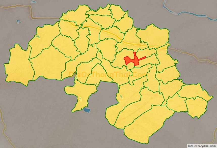 Bản đồ vị trí và địa giới hành chính Thị trấn Triệu Sơn, huyện Triệu Sơn