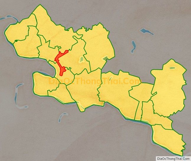 Bản đồ vị trí và địa giới hành chính Thị trấn Vĩnh Lộc, huyện Vĩnh Lộc