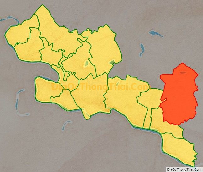 Bản đồ vị trí và địa giới hành chính Xã Vĩnh Thịnh, huyện Vĩnh Lộc