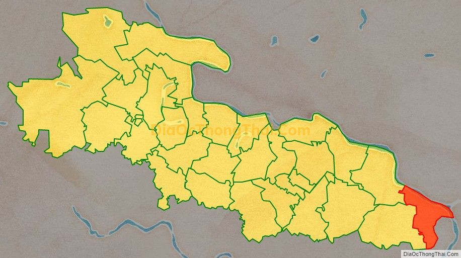 Bản đồ vị trí và địa giới hành chính Xã Định Công, huyện Yên Định