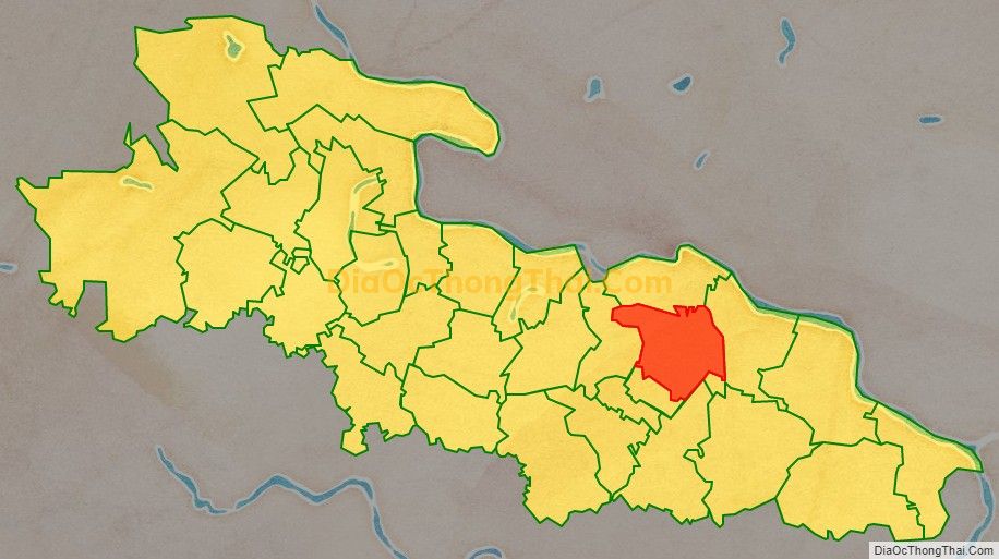 Bản đồ vị trí và địa giới hành chính Xã Định Hưng, huyện Yên Định