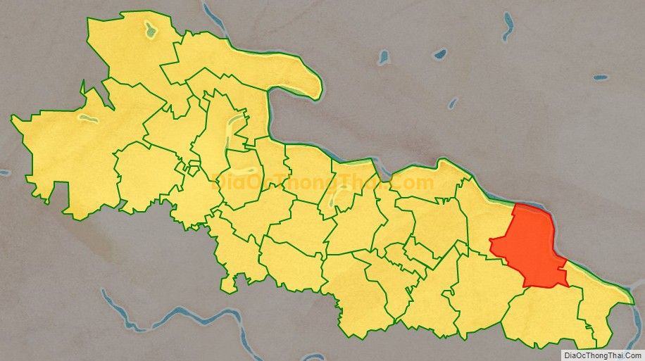 Bản đồ vị trí và địa giới hành chính Xã Định Tiến, huyện Yên Định