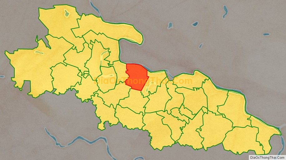 Bản đồ vị trí và địa giới hành chính Xã Yên Phong, huyện Yên Định