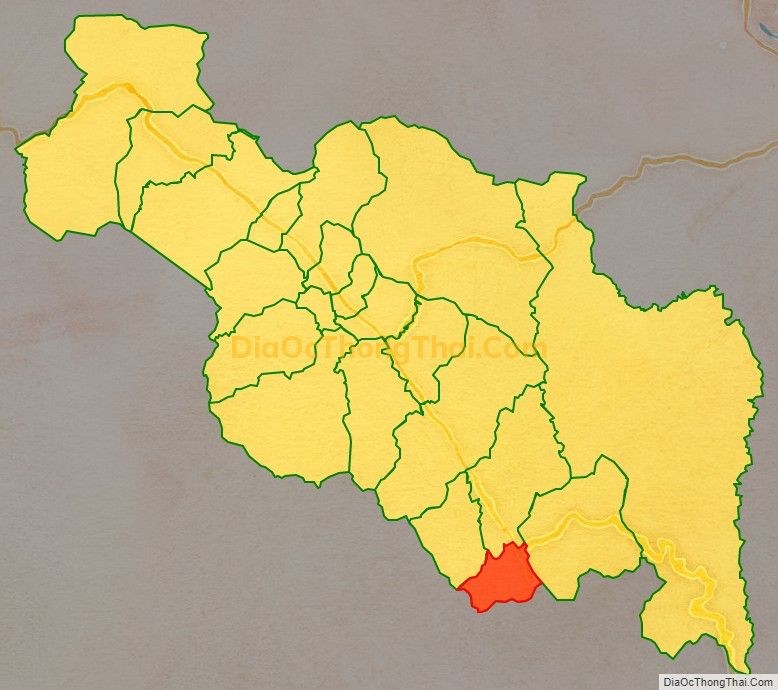 Bản đồ vị trí và địa giới hành chính Xã A Đớt (cũ), huyện A Lưới