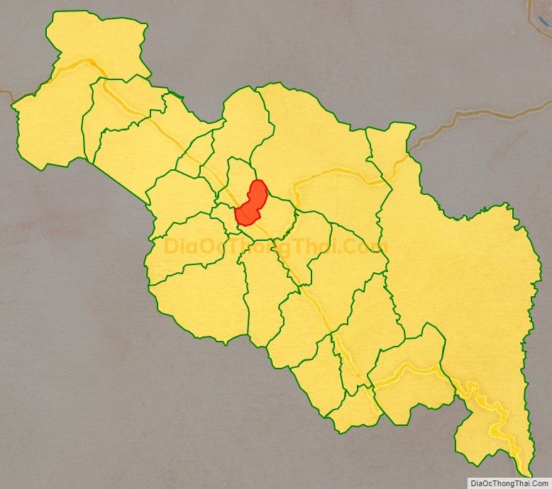 Bản đồ vị trí và địa giới hành chính Xã A Ngo, huyện A Lưới