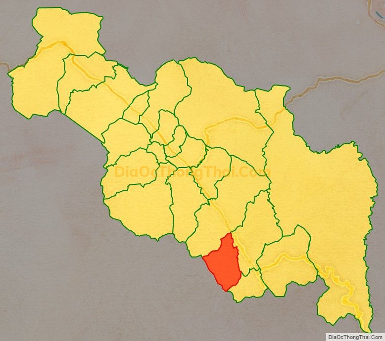 Bản đồ vị trí và địa giới hành chính Xã Đông Sơn, huyện A Lưới